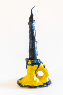 DUNGEON GOODS | YELLOW AND BLUE CANDLE HOLDER
