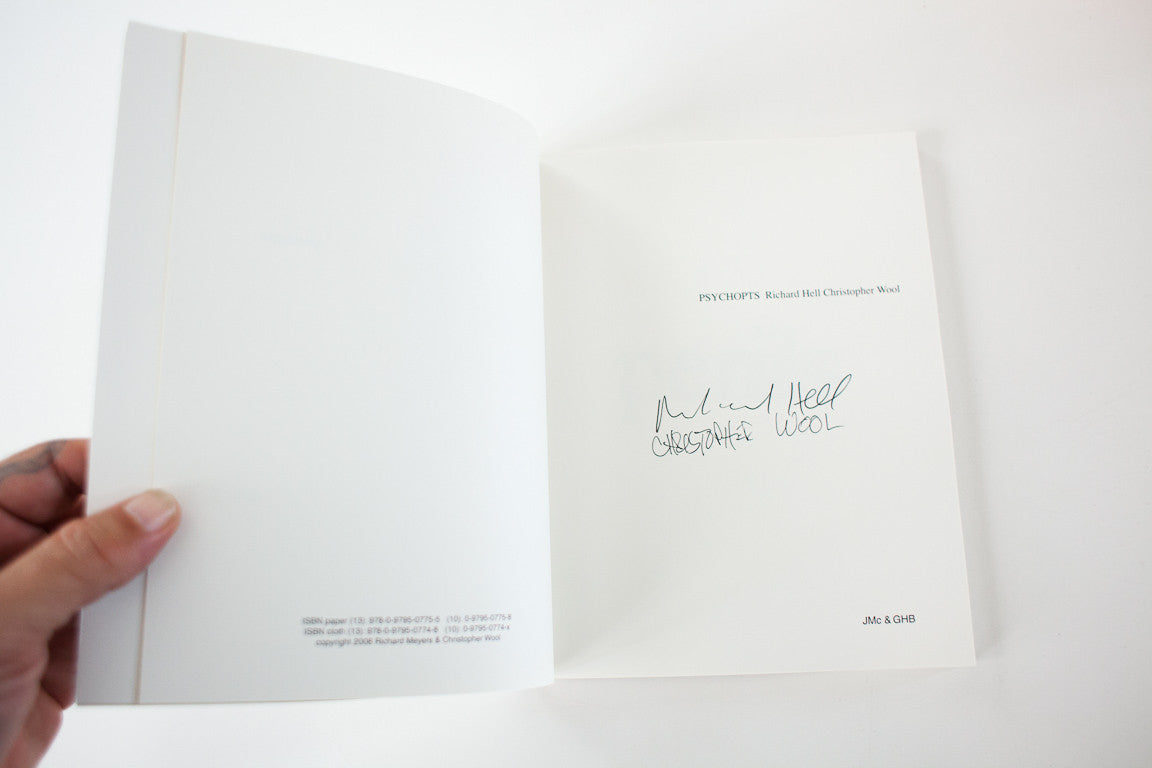 PSYCHOPTS | Richard Hell & Christoper Wool *SIGNED – THESE DAYS