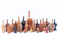 Load image into Gallery viewer, VINTAGE CARVED WOODEN MIDDLE FINGER COLLECTION