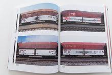 Load image into Gallery viewer, 121/183 761 PHOTOS OF RED-BROWN STEEL FREIGHT WAGONS WITH A PAINTING ON THE SIDE