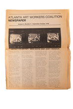 Load image into Gallery viewer, ATLANTA ART WORKERS COALITION NEWSPAPER | Vol. 2, No. 6