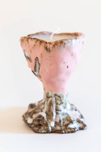 DUNGEON GOODS | PINK MELTED CHALICE CANDLEHOLDER