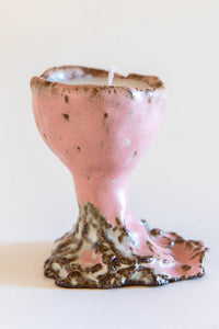 DUNGEON GOODS | PINK MELTED CHALICE CANDLEHOLDER