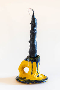 DUNGEON GOODS | YELLOW AND BLUE CANDLE HOLDER