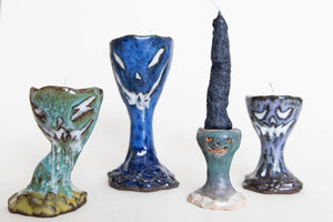 DUNGEON CERAMICS | SMALL GREEN CHALICE CANDLESTICK