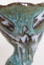 Load image into Gallery viewer, DUNGEON CERAMICS | SLANTED GREEN CHALICE CANDLEHOLDER