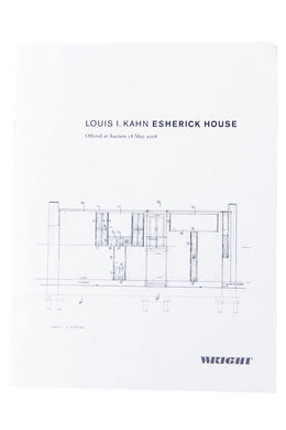 LOUIS I. KAHN | ESHERICK HOUSE Auction Catalog
