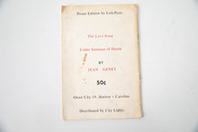 Load image into Gallery viewer, POEMS by Jean Genet | The Love Song &amp; Under Sentence of Death