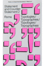 Load image into Gallery viewer, STATEMENT AND COUNTER-STATEMENT 2 | TYPOLOGIES-TYPOGRAPHIES