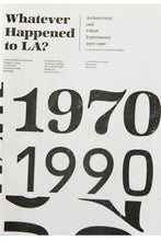 Load image into Gallery viewer, WHATEVER HAPPENED TO LA? | Architectural and Urban Experiments 1970-1990