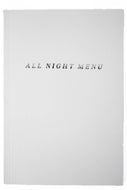 ALL NIGHT MENU Vol. 1