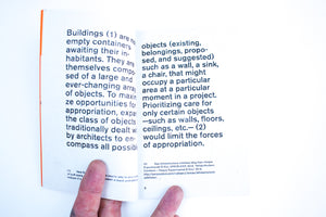 A MANIFESTO ON THE APPROPRIATION OF SPACE