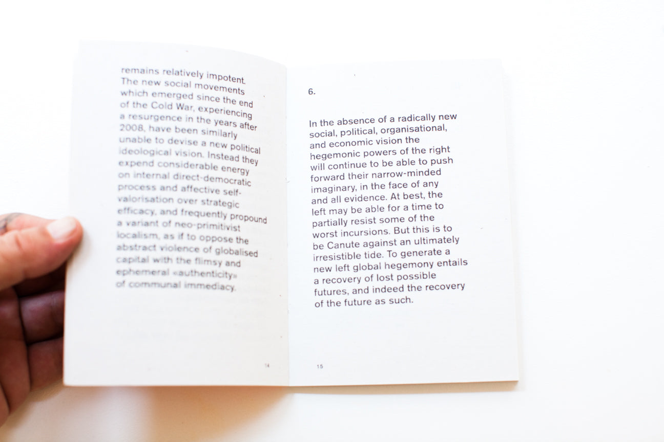 ACCELERATE MANIFESTO FOR AN ACCELERATIONIST POLITICS – THESE DAYS