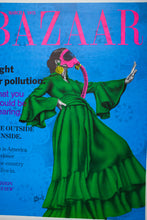 Load image into Gallery viewer, BAZAAR MAGAZINE 1975 | Fight Air Pollution | Blacklight Poster