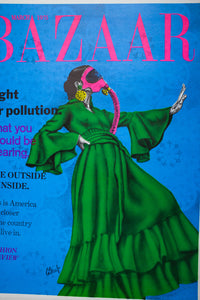 BAZAAR MAGAZINE 1975 | Fight Air Pollution | Blacklight Poster