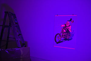 CHOPPED HOG | Vintage Blacklight Poster