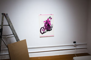 CHOPPED HOG | Vintage Blacklight Poster