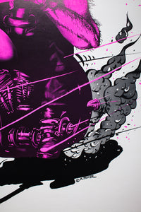 CHOPPED HOG | Vintage Blacklight Poster
