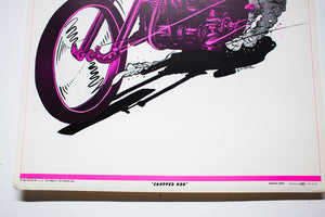CHOPPED HOG | Vintage Blacklight Poster