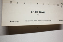 Load image into Gallery viewer, OP-EYE CHART POSTER | No. 01