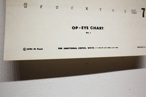 OP-EYE CHART POSTER | No. 01