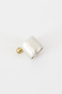 Sterling and Brass Ring