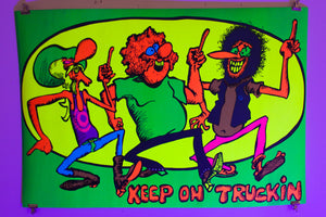 FREAK BROS | Keep On Truckin | Blacklight Poster