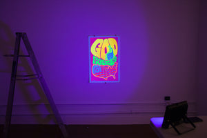 GOD MOTHER COUNTRY | Vintage Blacklight Poster