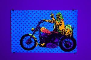 HOPPERFINGER | EASY RIDER | Vintage Blacklight Poster