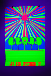 LET THE SUNSHINE IN | blacklight poster