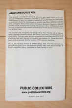 Load image into Gallery viewer, Public Collectors | Ambiguous Ads