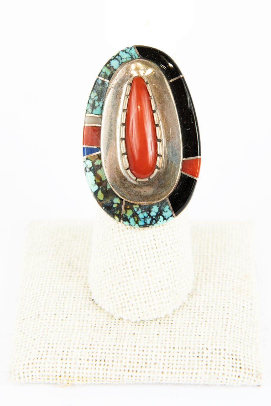 RICHARD BEGAY | Modernist Navajo (Diné) Mosaic Ring