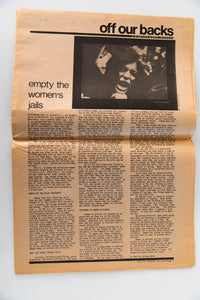 OFF OUR BACKS Vol. 1 No. 9 & 10