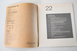 PARACHUTE Revue d'art Contemporain | No. 22  Spring 1981