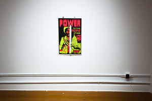 POWER TO THE PEOPLE TIME | Vintage Blacklight Poster