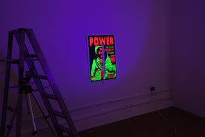 POWER TO THE PEOPLE TIME | Vintage Blacklight Poster