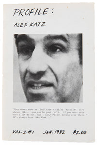 PROFILE Vol. 2 No. 1 | ALEX KATZ