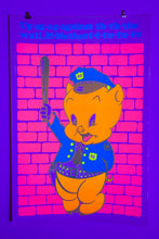 Load image into Gallery viewer, PORKY | Vintage Blacklight Poster