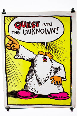 QUEST INTO THE UNKNOWN | Vintage Blacklight Poster
