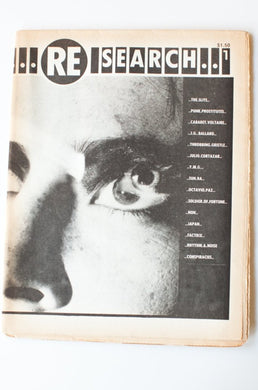 RE/SEARCH MAGAZINE ISSUE 1