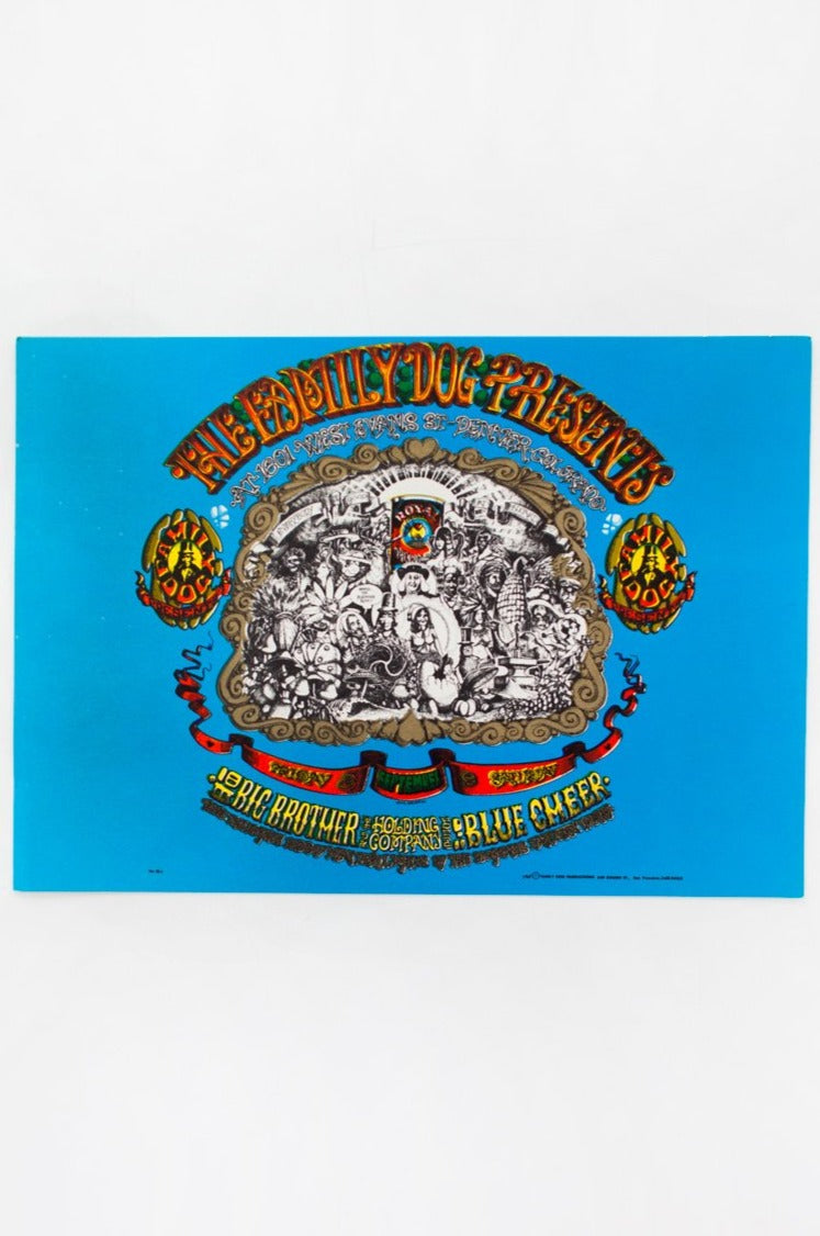 RICK GRIFFIN | BIG BROTHER AND THE HOLDING COMPANY with BLUE CHEER Postcard
