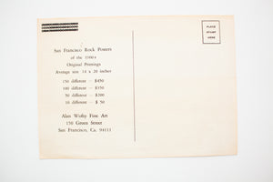 RICK GRIFFIN | GRATEFUL DEAD and QUICKSILVER MESSENGER SERVICE Postcard
