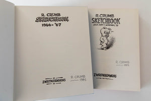 R CRUMB SKETCH BOOK 1966-67 and JULY 1978 to NOV. 1983