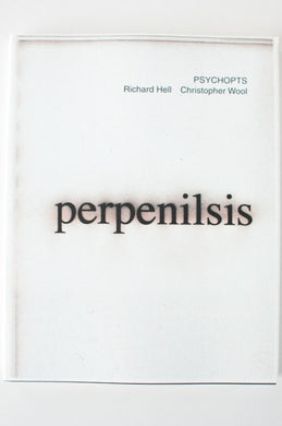 PSYCHOPTS | Richard Hell & Christoper Wool *SIGNED