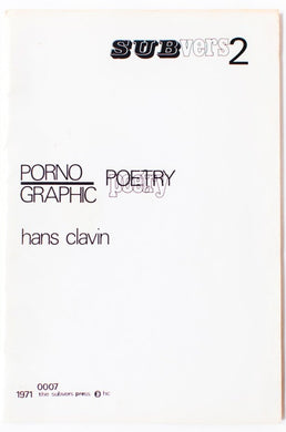 SUBVERS 2 | Porno-Graphic Poetry