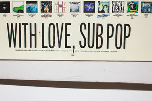 WITH LOVE, SUB POP | Vintage Poster