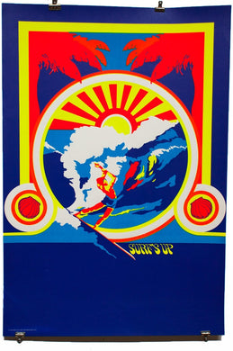 SURF'S UP | Vintage Blacklight Poster