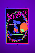 Load image into Gallery viewer, SURF&#39;S UP | Vintage &quot;Snoopy&quot; Blacklight Screenprint
