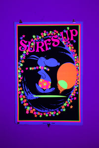 SURF'S UP | Vintage "Snoopy" Blacklight Screenprint