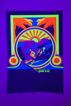 Load image into Gallery viewer, SURF&#39;S UP | Vintage Blacklight Poster